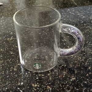 Starbucks Mug with Glitter Handle